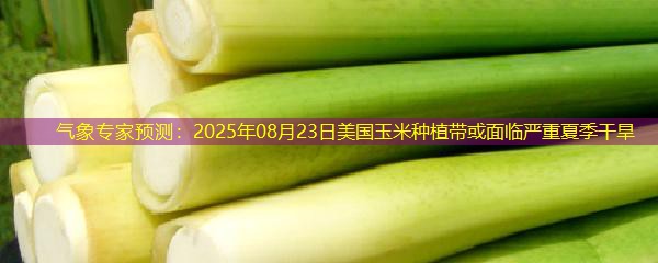 气象专家预测：2025年08月23日美国玉米种植带或面临严重夏季干旱